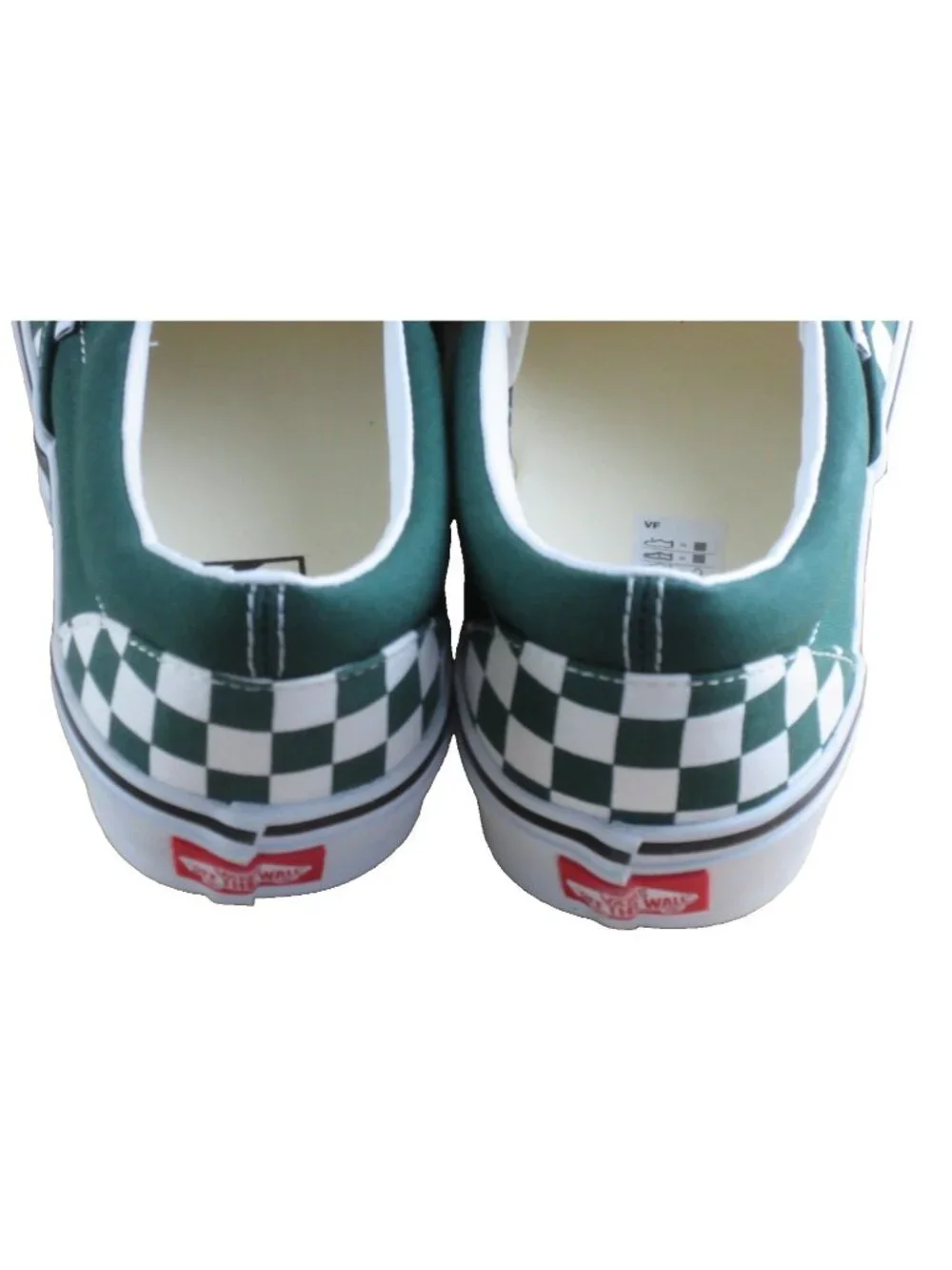 Vans Men's Classic Slip On Color Theory Checkerboard Emerald Green Shoes Size 10